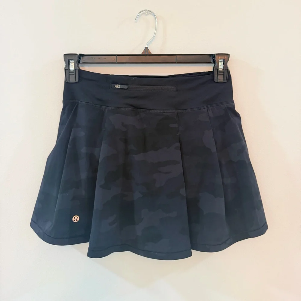 Lululemon Pace Rival Mid-Rise Skirt Short Camouflage